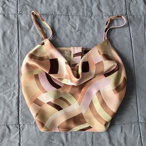 Forever 21 Pastel Geometric Print Top Size S